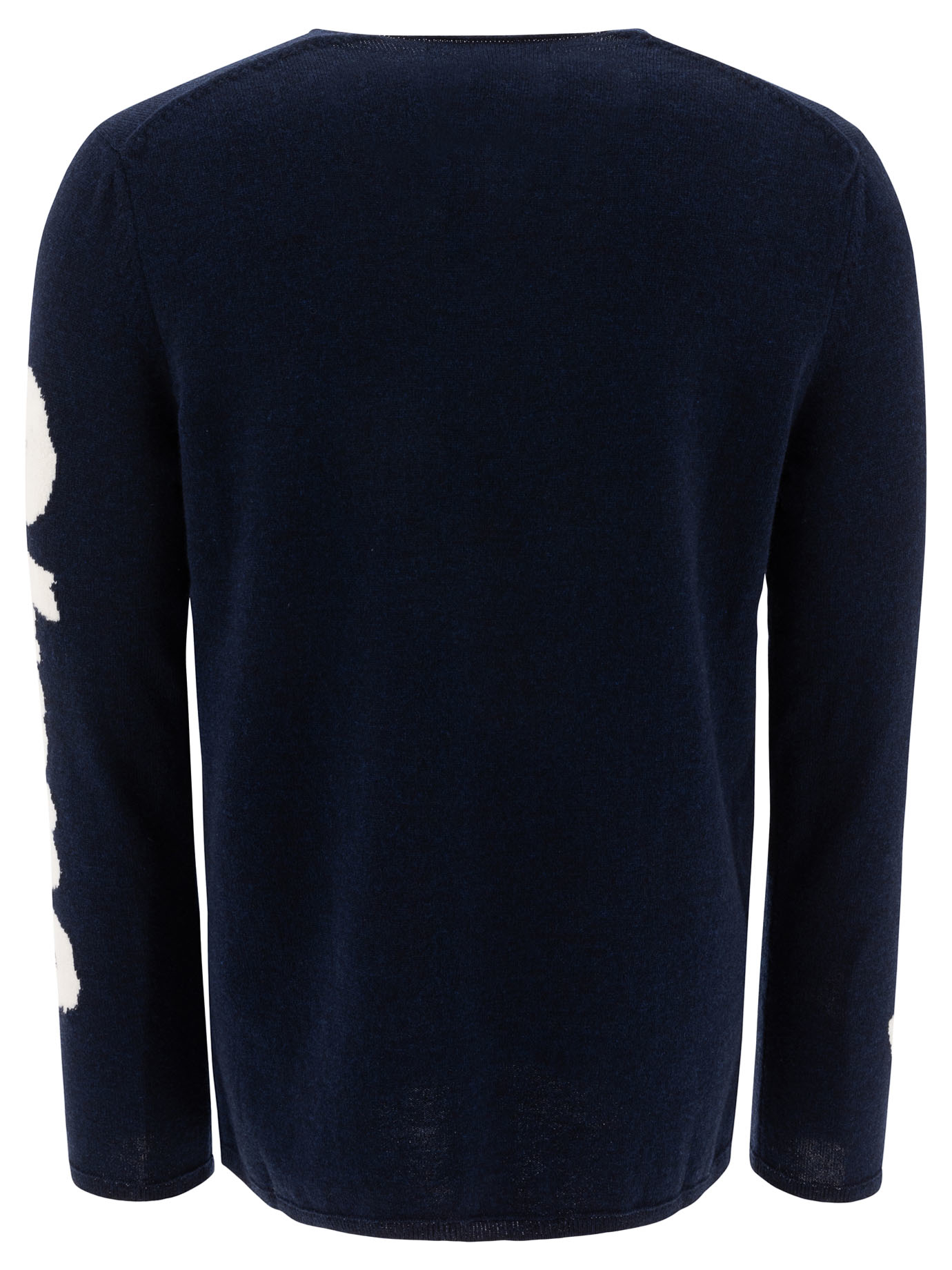 COMME DES GARçONS SHIRT Blue Jacquard crewneck sweater